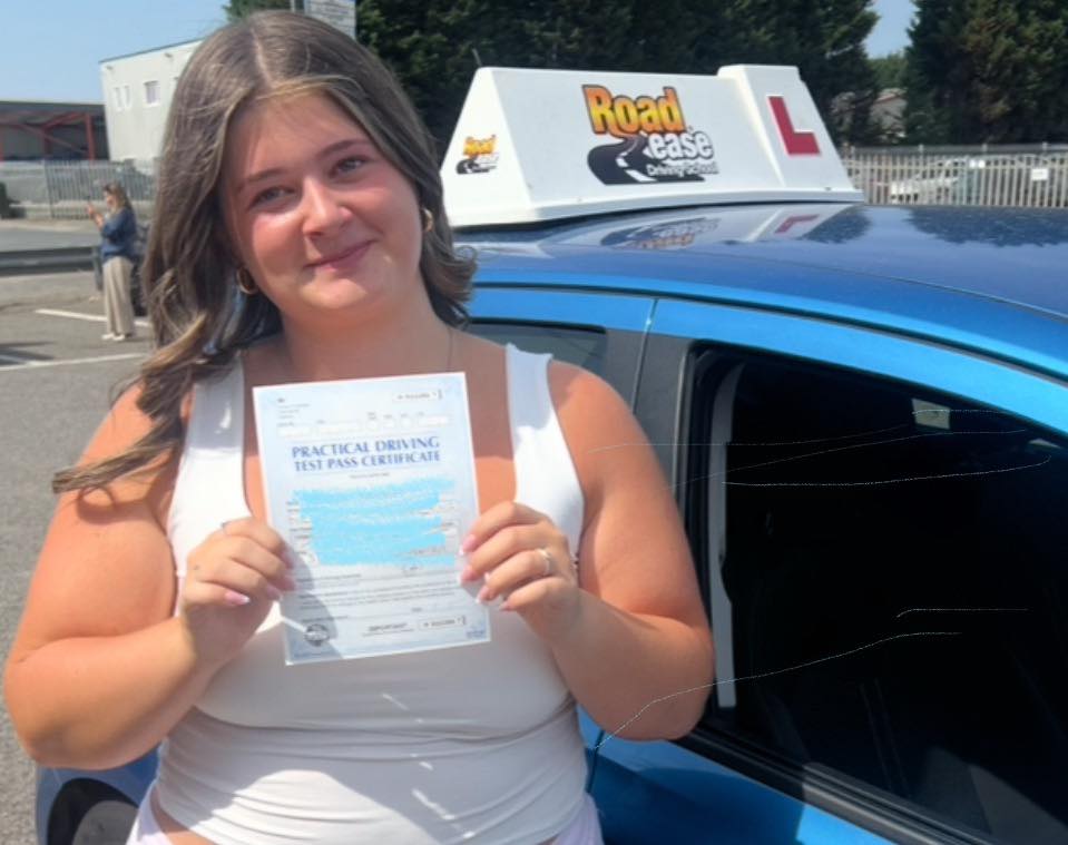 Billie Jo of Bridlington passed her practical driving test