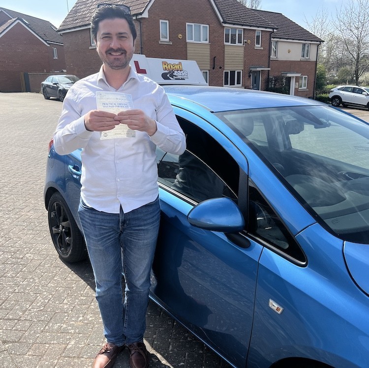 Mustafa Coban of Bridlington passes his practical driving test