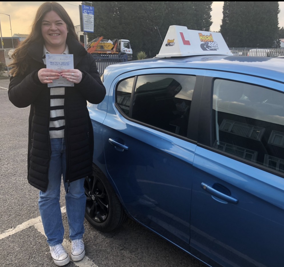 Ruby Browning of Bridlington passed her practical driving test