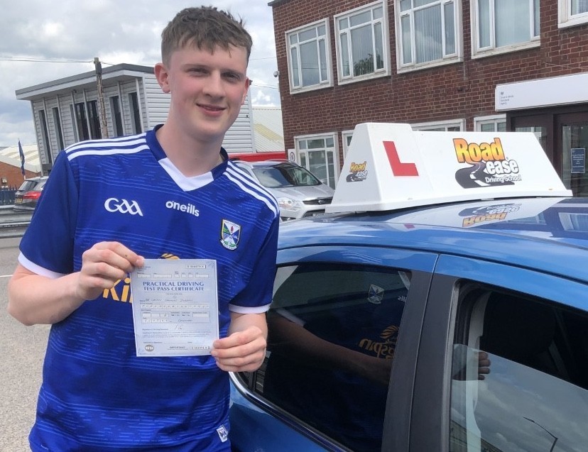 Cavan Joran of Bridlington passed his practical driving test with RoadEase Driving School