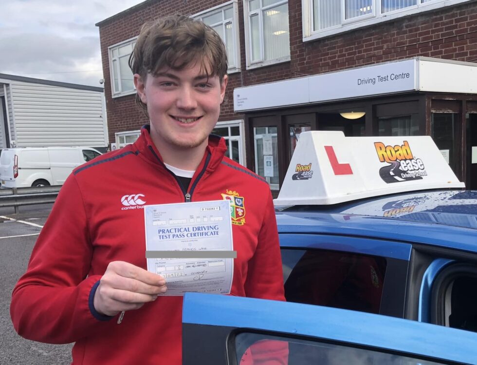 Will Lane of Bridlington passed his practical driving test with RoadEase Driving School